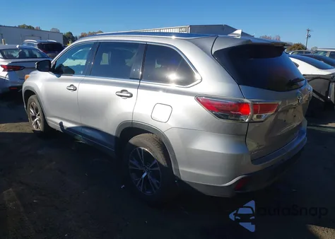 2016 Toyota Highlander Xle V6 from USA, damaged, VIN 5TDKKRFH5GS154456